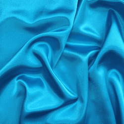 *Ткань Атлас-сатин, цвет Голубой (на отрез)  в Черногорске