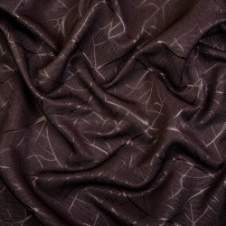 Ткань Блэкаут для штор &quot;Ледовое тиснение цвет Темно-Коричневый&quot; (на отрез)  в Черногорске