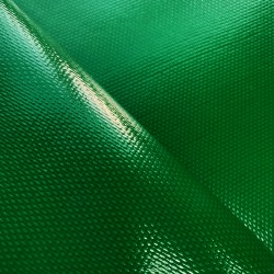 Ткань ПВХ 600 гр/м2 плотная, Зелёный (Ширина 150см), на отрез  в Черногорске