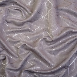 Ткань Блэкаут для штор светозатемняющая 75% &quot;Ледовое тиснение  Серый&quot;   в Черногорске
