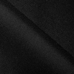 Ткань Oxford 600D PU (Ширина 1,48м), цвет Черный (на отрез) в Черногорске