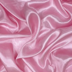 Ткань Атлас-сатин, цвет Розовый (на отрез)  в Черногорске