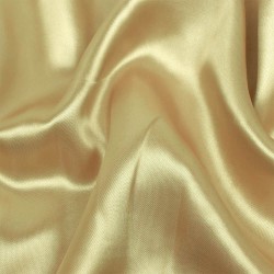 Ткань Атлас-сатин ЛЮКС, цвет Золотой (на отрез)  в Черногорске