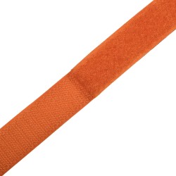 Контактная лента 25мм цвет Оранжевый (велькро-липучка, на отрез)  в Черногорске