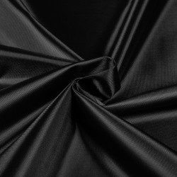 *Ткань Оксфорд 210D PU, цвет Черный (на отрез)  в Черногорске