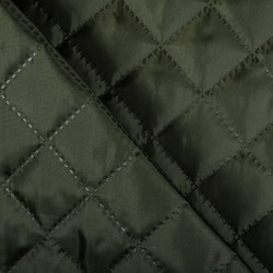 Стеганая подкладочная ткань с синтепоном (100гр/м2), цвет Хаки (на отрез)  в Черногорске